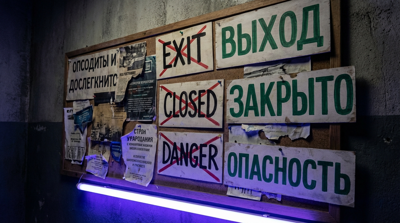 Запрещённые слова на вывесках — словарь 168-ФЗ